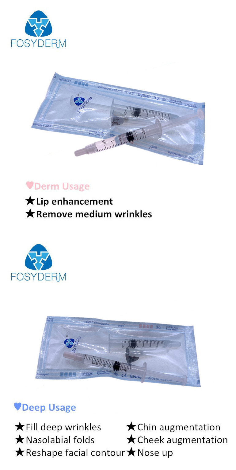 Fosyderm Hyaluronic Acid Lip Fillers Skin Care Product For Hyaluron Pen Use