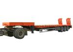 3 Axle 2 Axle Low Bed Trailer Truck 40 -60 Tons With Ladder