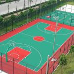 All Weather Acrylic Basketball Court Ultraviolet Proof Volleyball Court