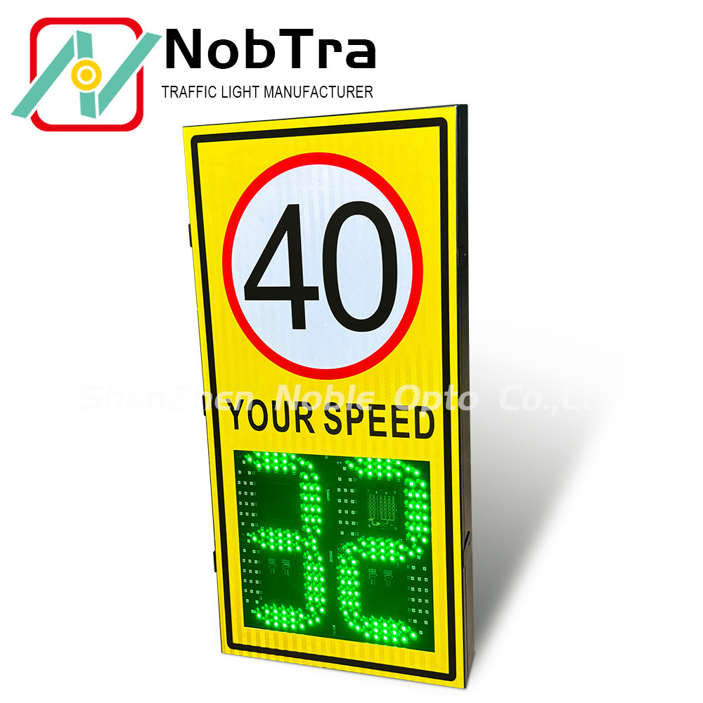 3 Digit Speed Limit Signs Speed Measurement Range 1KM/H-250KM/H Ideal for 2.5-4 Meters Installation and Speed Control