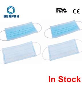 Quality Waterproof Disposable Earloop 3 Ply Face Mask Protection and Personal Health Professional wholesale