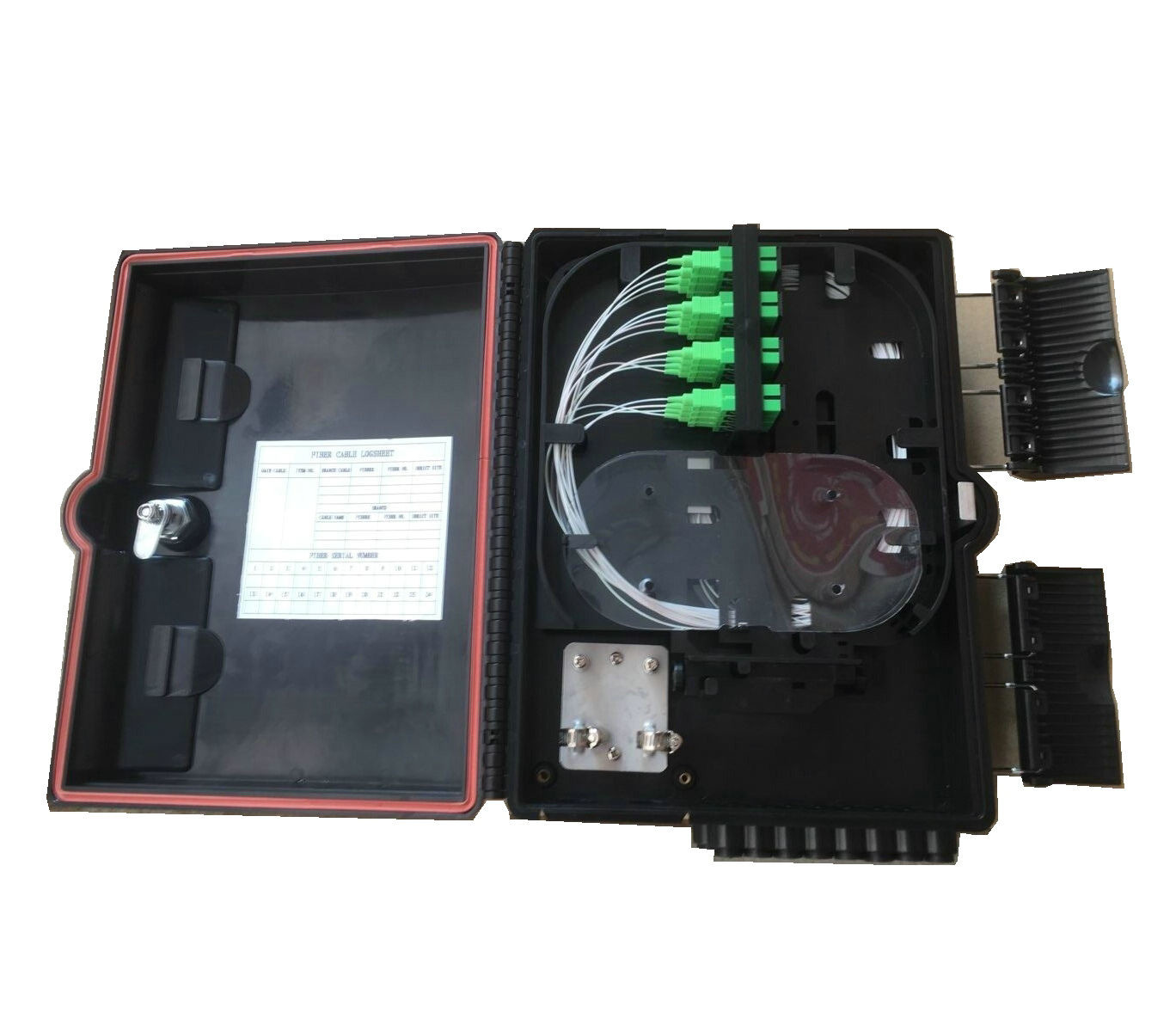 Wall Mount ABS 16cores FTTH Fiber Optic Terminal Box IP65