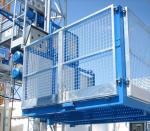 Open Top Cage 2ton 22m/Min Construction Material Lifting Hoist In Building Site
