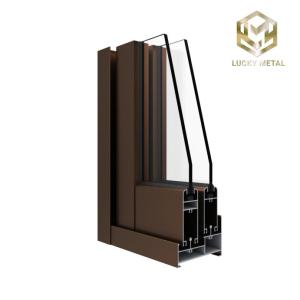 Quality Corrosion Resistant Thermal Insulation Aluminium Door Frame Profile With Reinforced Design wholesale