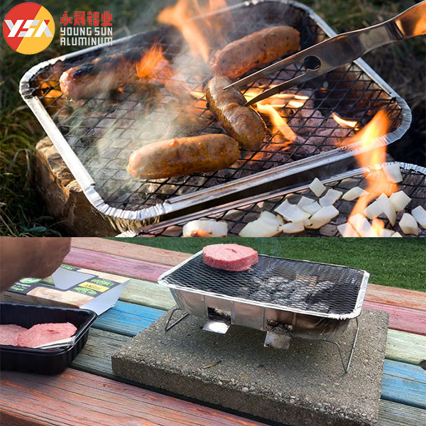 Disposable Grilling Trays Instant Charcoal Grill One Time Use Throw Away Grill