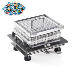 Quality Metal Manual Hand Operated Empty Capsule Filling Machine For Powder / Pellet Pill wholesale