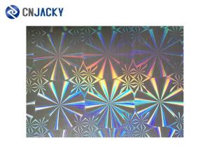Quality Rainbow Color Smart Card Material , Holographic Plastic Film Overlay For ID Card wholesale
