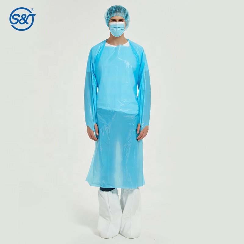 V Collar Short Sleeve Disposable Scrub Suit Unisex Hospital Scrub Suit
