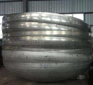 Quality Large Stainless Steel Dished Heads Segmented Elliptical Head End Cap wholesale