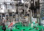 Automatic Capping 100KVA Glass Bottle Filling Machine For Liquid Drinks