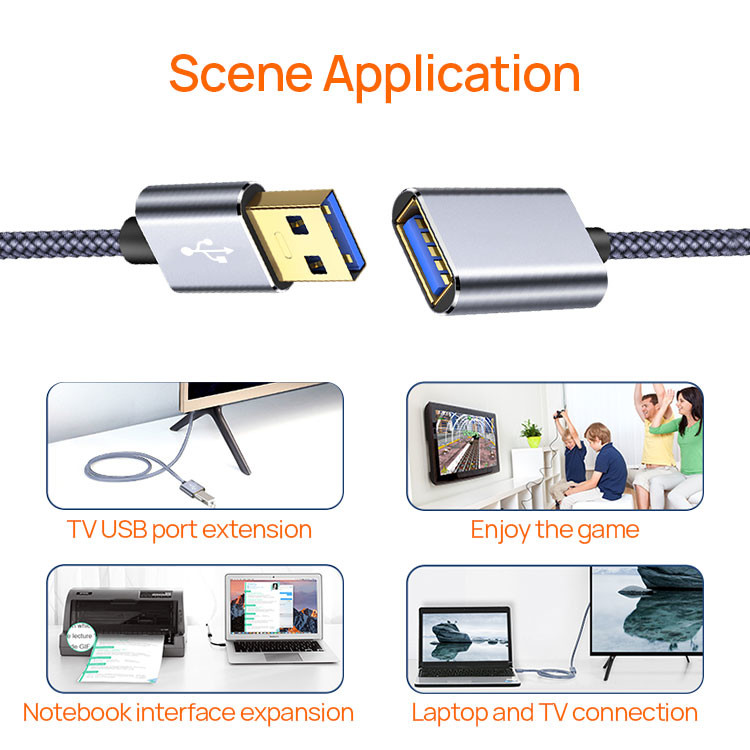 0.5M USB Data Extension Cable Male To Female For Flash Disk