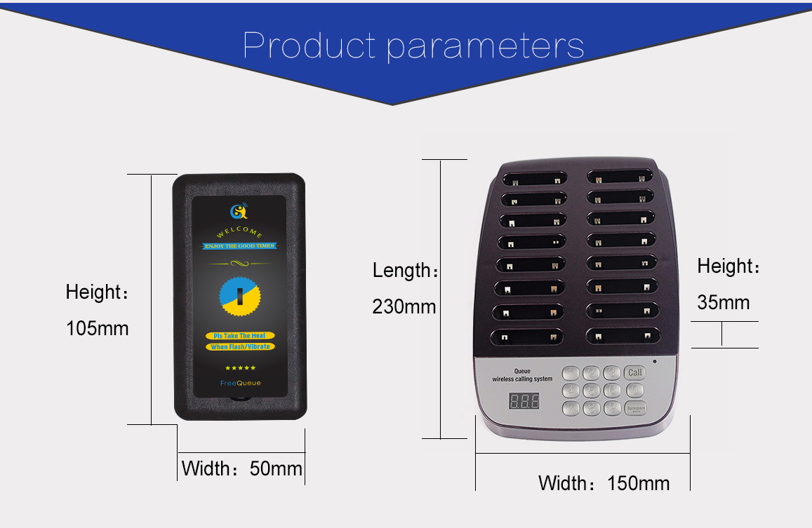 2019 hot sale restaurant 16 call guest paging queuing system coaster pagers with transmitter