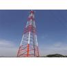 Buy cheap 70m GSM Telecom Steel Tower Galvanized Steel Bar 3 Legged Angle Structure from wholesalers