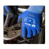 Buy cheap Automotive Soft Nylon Spandex Liner With Sandy Nitrile Gloves from wholesalers