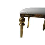 High Density Foam Stainless Steel Chair With Sleek PU Cushion Living Room