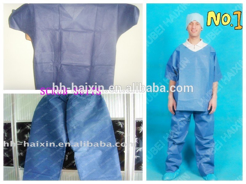 80gsm Doctor Lab Coats , Disposable Polypropylene Lab Coat With Buttons