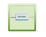 Coaxial Type Cement Resistor 5W100RJ