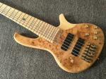 6 Strings Electric Bass Guitar Maple Body Active pickups Bass Guitar Music