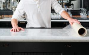 Quality 100 Micron 600mm Transparent Clear Film To Protect Marble Countertop wholesale