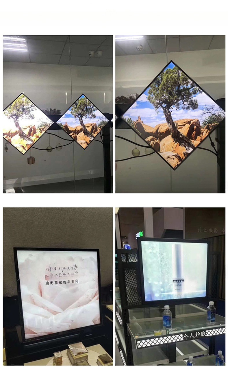22" 33.2" inch 1:1 square display screen LED with WIFI network Android OS HDM1 input for advertising art gallery and NFT frame