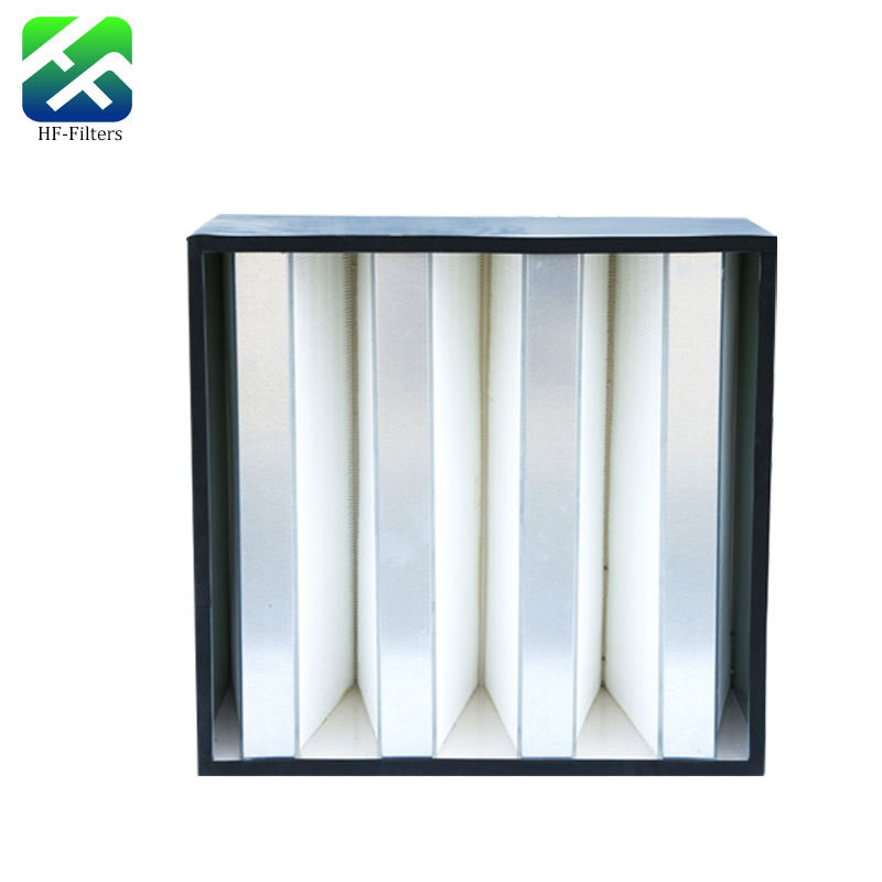 Customized Compact Air Filters V Shaped Filters For Air Filtration In Supply Exhaust Systems