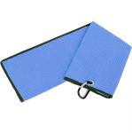 2025 Hot Sale Blue Microfiber Waffle Sport Microfiber Golf Towel With Magnetic