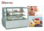 3 Layer Pastry Display Cabinet 90 ° Glass Cake Chiller