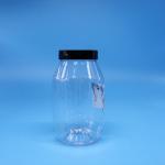 High Quality Cookies Candy Clear Round Wide Mouth PET Plastic Jar Screw Cap