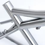 27.7er Titanium Bike Frame MTB Long Tour Travel Fram With 192mm Dropout Distance