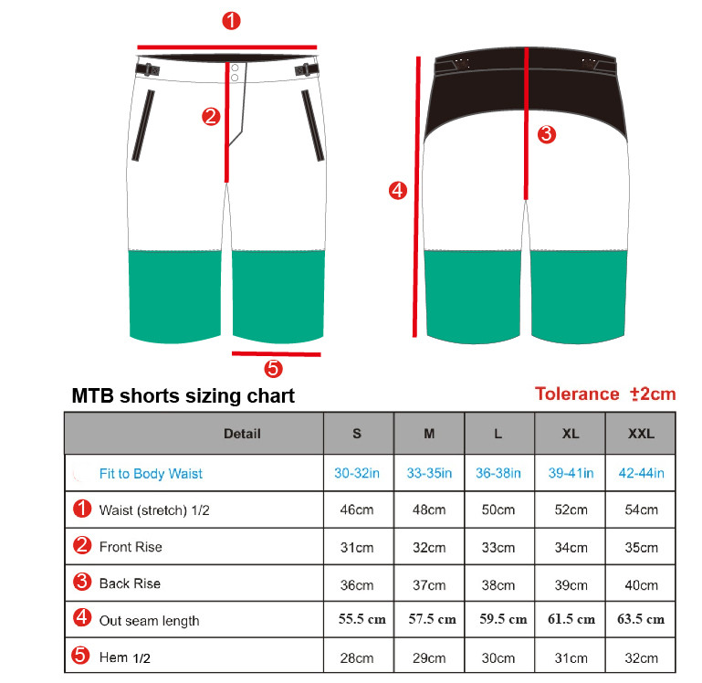 4 Ways Stretch Plain Black Mountain Bike Downhill Shorts