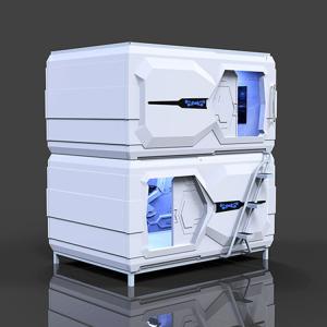 Quality White Space Capsule Bed / Horizontal Bunk Beds Anti - Theft Security Lock wholesale