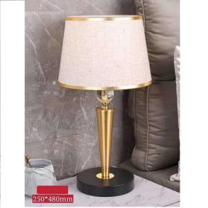 Quality Brass Gold AC220V Decorative Table Lamp For Villa Hotel wholesale