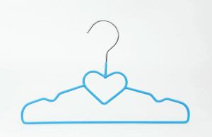 Quality Heart-Shaped Notched Shoulders Eco Friendly Durable Chrome Wire Hangers wholesale