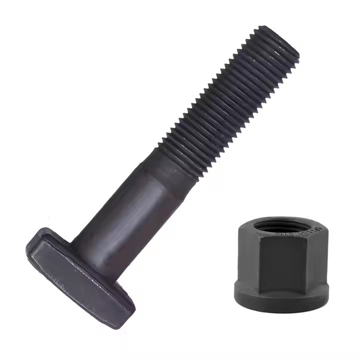 Black Alloy Wheel Bolts Extended Lug Bolts T Shape Head For Trilex