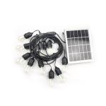 3v 6w 34ft Outdoor Solar LED String Lights For Garden E27 LED Filament Bulbs For