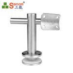 Side Mount Stainless Steel Handrail Fittings Glass Shelf Mounting Brackets