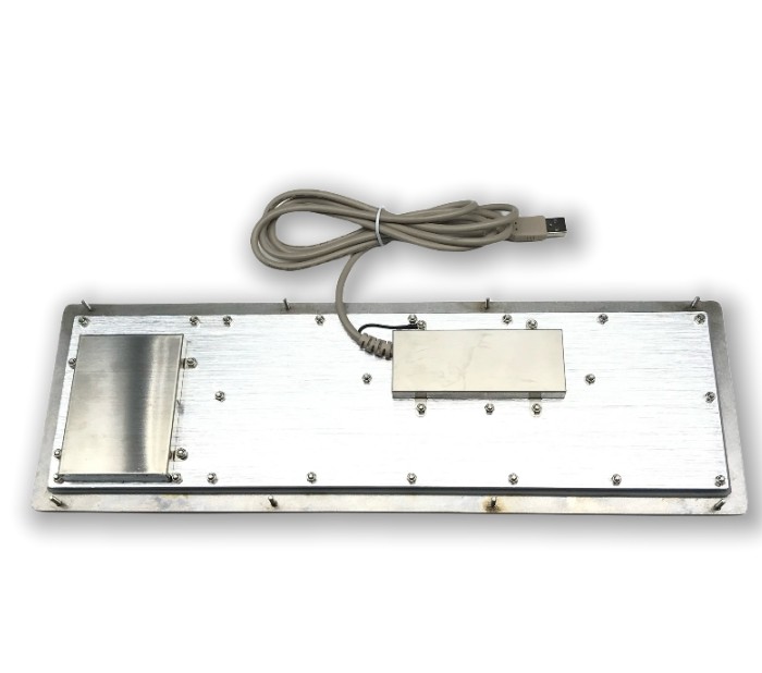 IP65 Industrial Stainless Steel Keyboard with touchpad Waterproof Dustproof Violence Resist Explosionproof