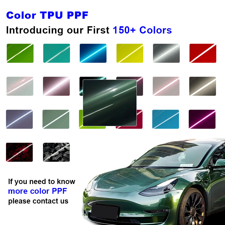 TPU Color Change Paint Protection Film for Vehicles Anti Stain Heat Repair