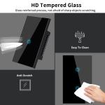 118Types US/AU/Brazil Standard Tempered Glass Panel 4Gang Touch Light Switch