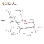 Leather Relaxing Chair, Modern Leather Chair, Leather Upholstered Chair, High