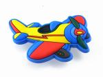 Airplane Rubber Kids Bedroom Knobs , PVC Cupboard Blue Dresser Knobs