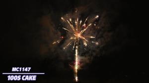 Quality Liuyang Special Effects Professional Cake Fireworks Pyrotechnics 100 Shots wholesale