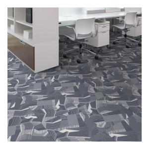 Quality Customized Pattern Commercial Gray Printed Carpet Tiles For Business wholesale
