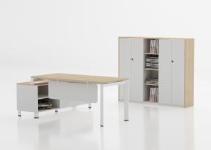 Quality E0 Grade Manager Office Table , Modern L Shaped Executive Desk wholesale