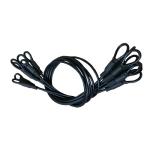 Galvanized Stainless Steel Wire Rope Lanyard Black Plastic Coating Steel Cable