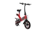 High Carbon Steel Frame Folding Electric Bicycle 12'' Pneumatic Tire Speed 25KM