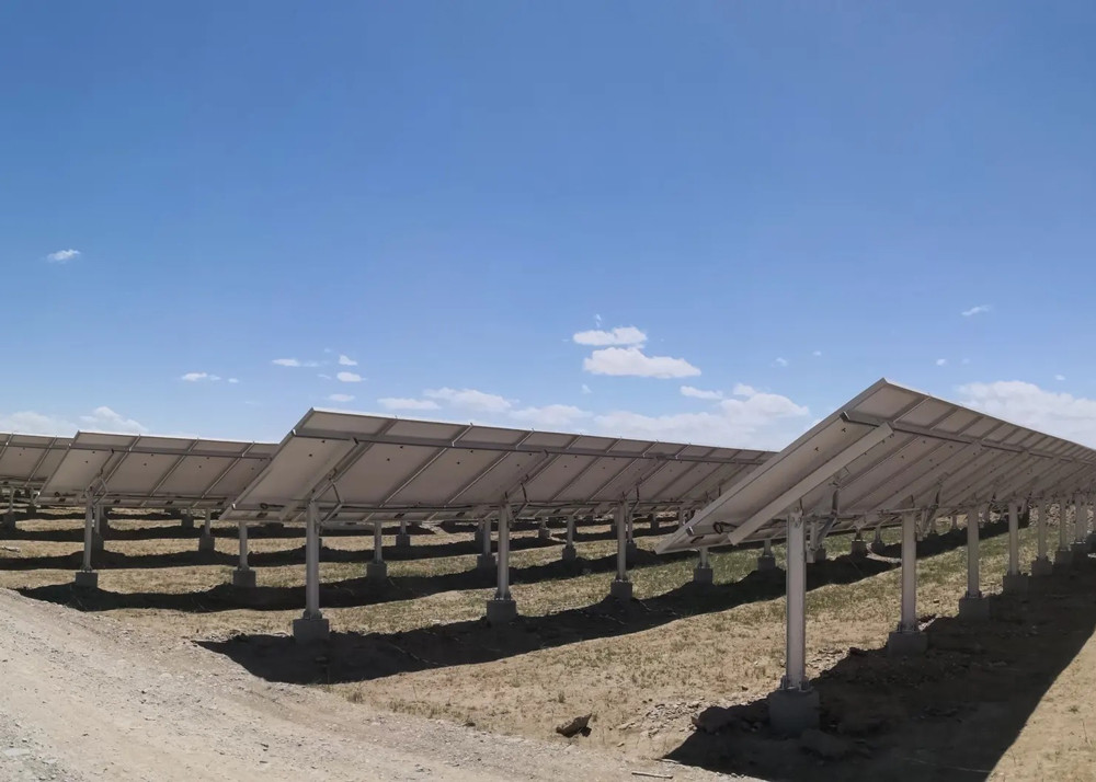 0.08 Kwh/D Hdg Steel Solar Tracking System Single Axis Flat Mechanical Solar Tracker
