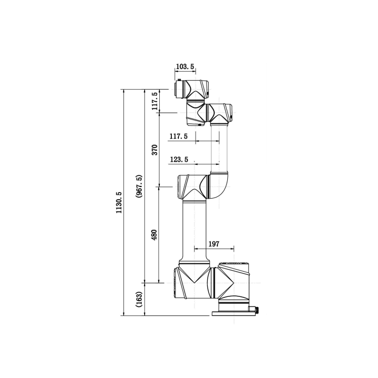 6 Aixs Robot Arm AUBO i16 Of Cobot Robot With 16KG Payload As Material Handling Equipment Parts