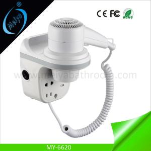 Quality hotel bathroom wall mounted hair dryer with shaver socket wholesale