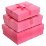 High quality gift packaging luxury jewery packaging box paper box bowknot gift